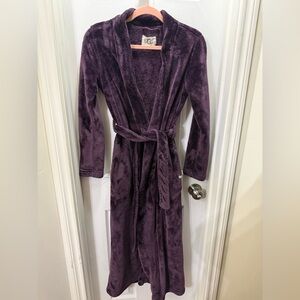 UGG Deep Purple Plush Bathrobe